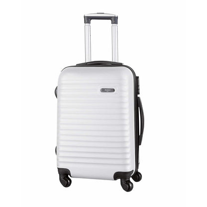 valise avec Construction en ABS rigide à haute résistance, disponible en plusieurs coloris pour un style élégant. blanche