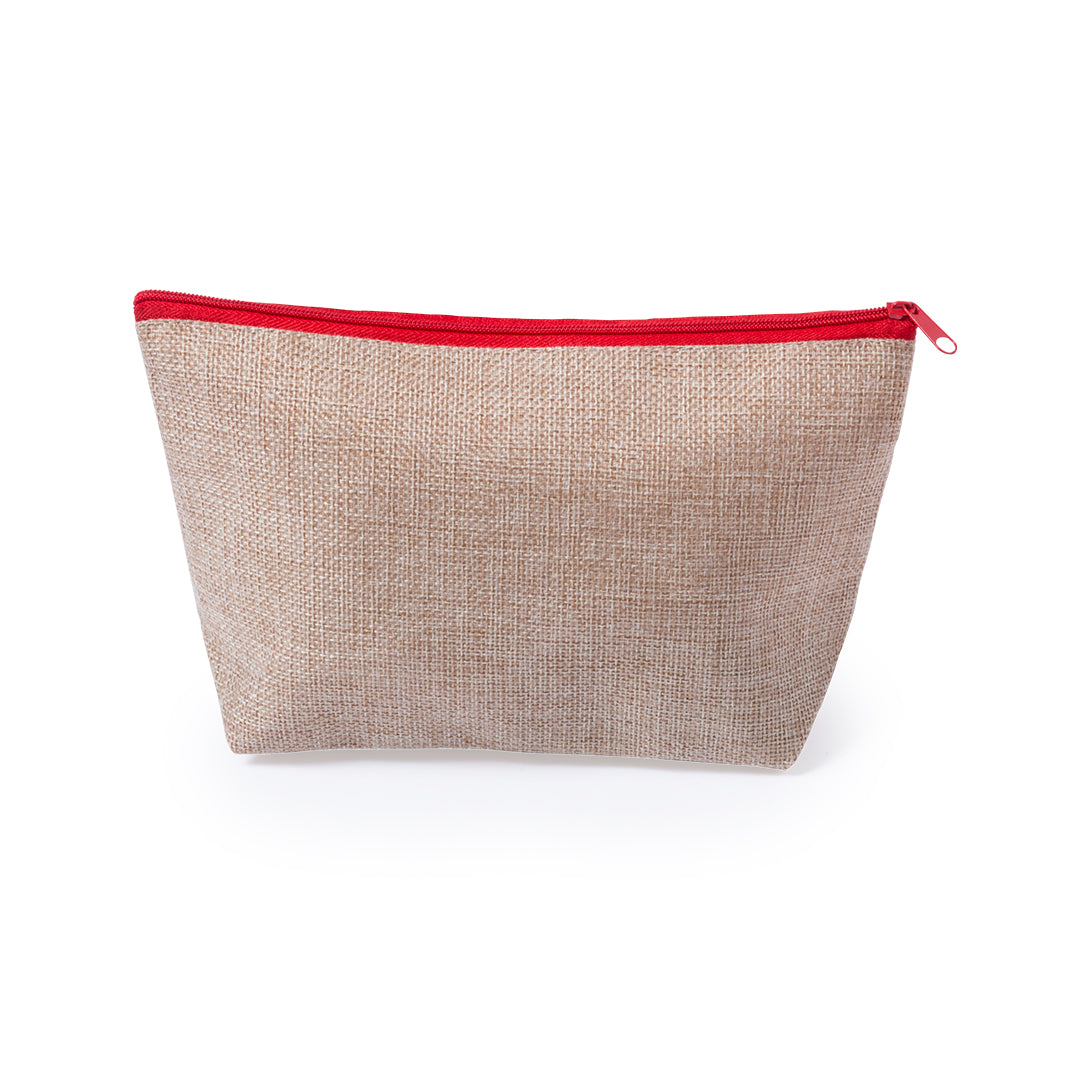 Trousse bicolore polyvalente en polyester avec une fermeture zippée CONAKAR rouge 