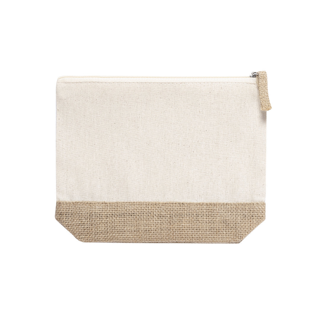 Trousse en combinaison de jute laminé et de coton naturel TAYS