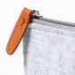 Trousse en feutrine rpet et similicuir BRICEX