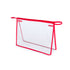 Trousse polyvalent en PVC transparent résistant avec passepoil renforcé LOSUT bords rouges