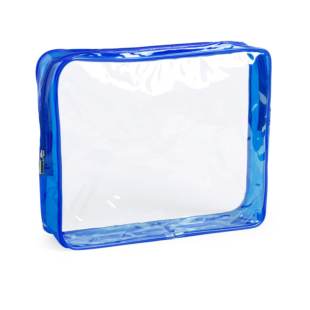 Trousse translucide en pvc BRACYN bleu