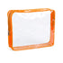 Trousse translucide en pvc BRACYN orange