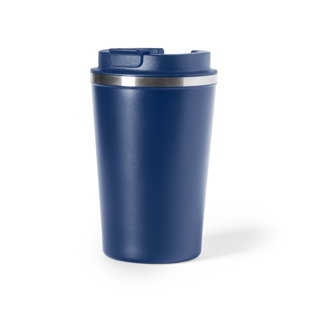 Verre thermique à double paroi en acier inoxydable de 350 ml VICUIT bleu