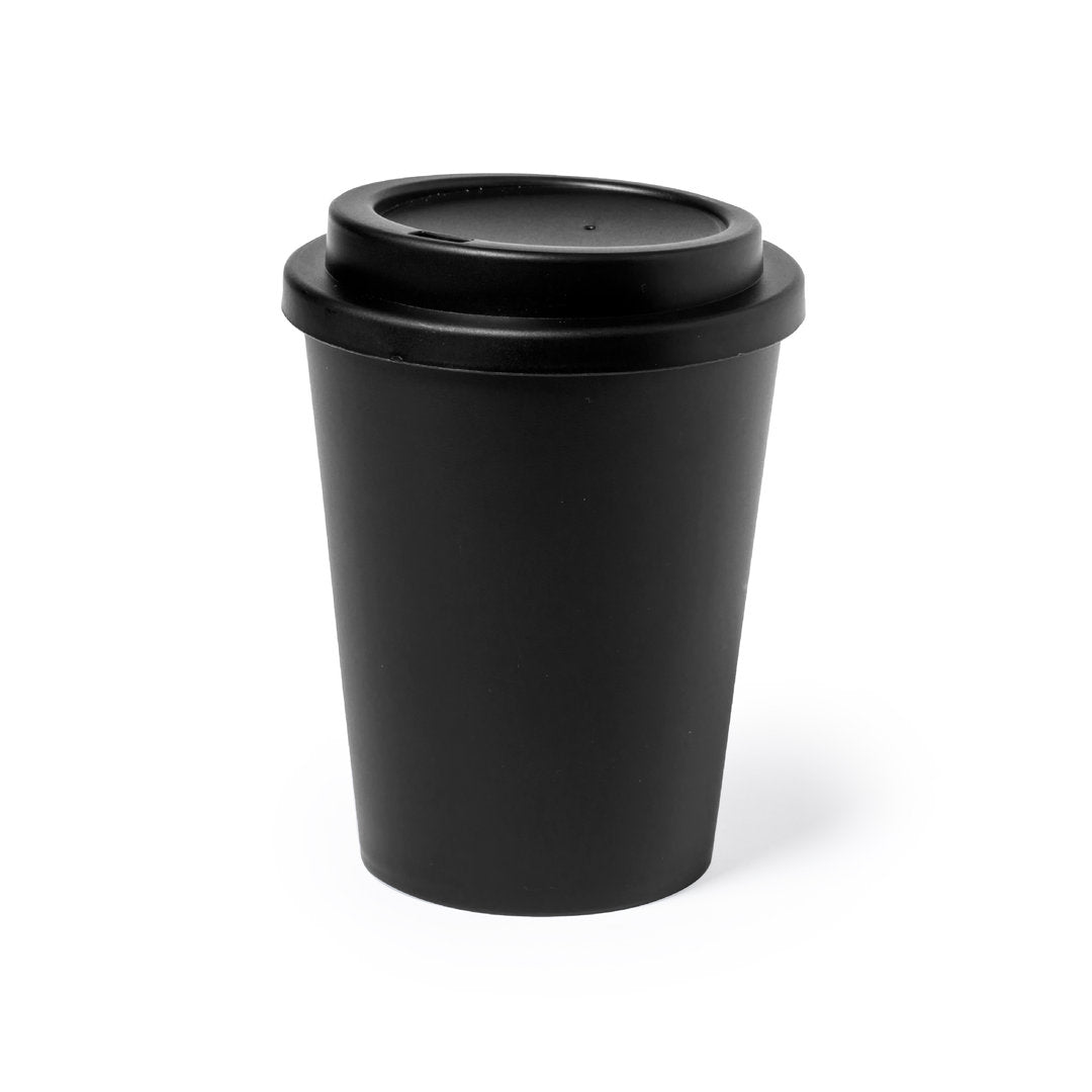 Verre thermique en pp à double paroi de 300 ml sans bpa MANYUK noir