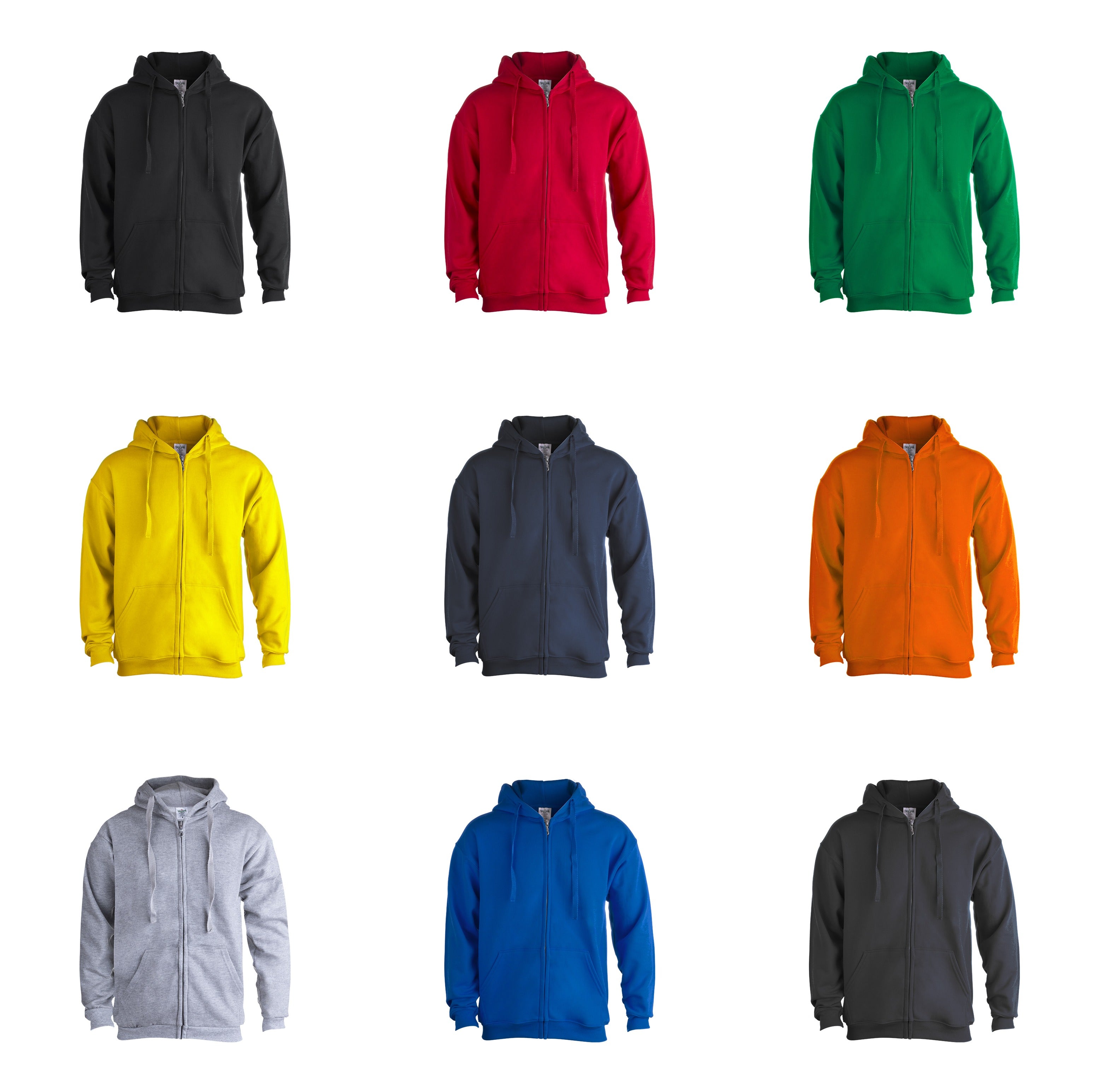 Veste sweat zippée à capuche adultes 50% coton et 50% polyester de 280gr/m2 KEYA SWZ280
