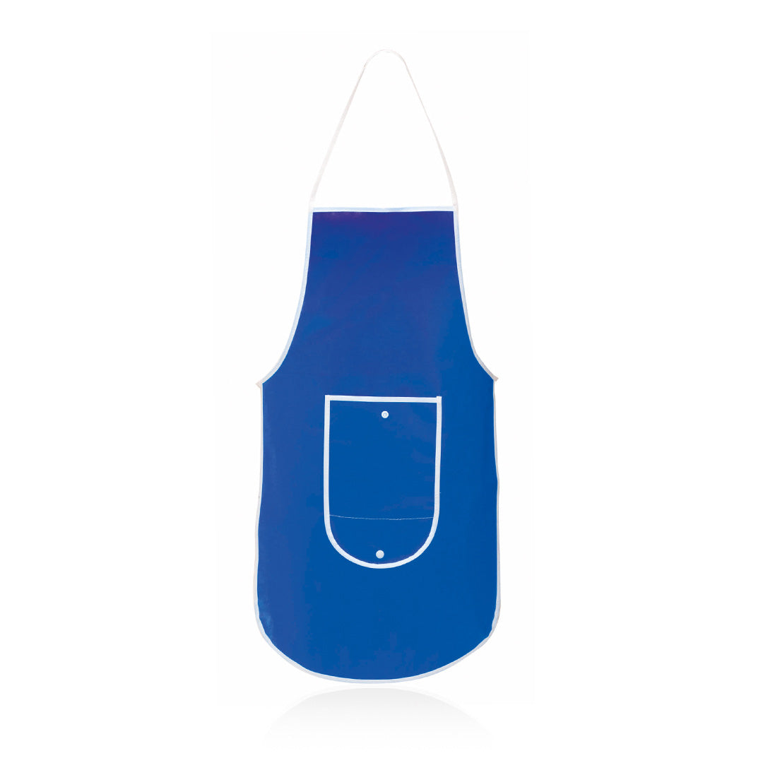 Tablier de cuisine bleu personnalisable à l'image de votre marque 