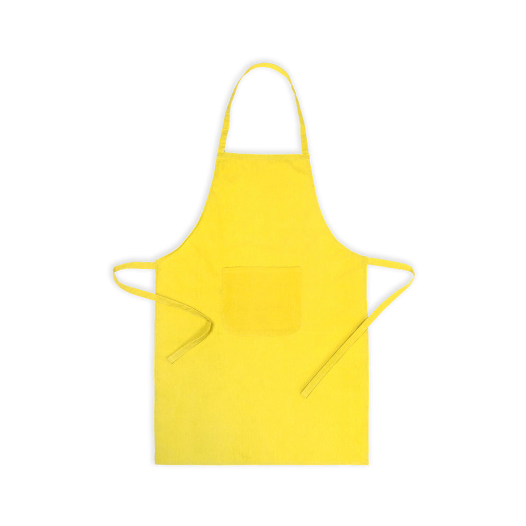 Tablier coton et polyester XIGOR jaune