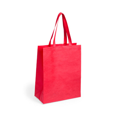 sac rouge avec Conception écologique, reflétant un engagement envers la durabilité.