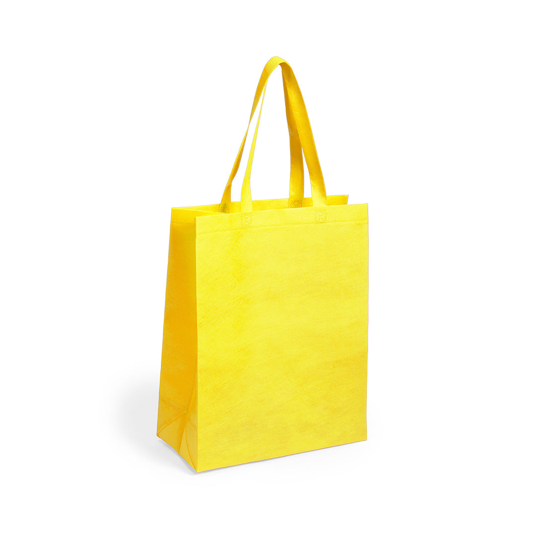 sac jaune avec Finition thermoscellée, assurant une solidité accrue et une longue durée de vie.
