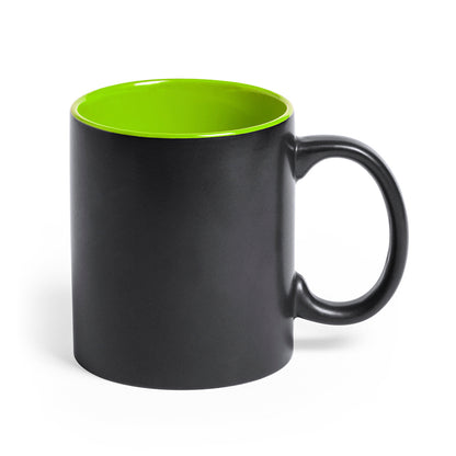 Mug en céramique de 350 ml BAFY verte et noire
