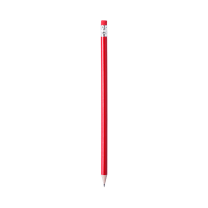 Crayon en bois finition brillante MELART rouge