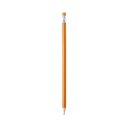 Crayon en bois finition brillante MELART orange