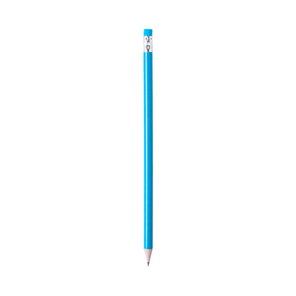 Crayon en bois finition brillante MELART bleu clair
