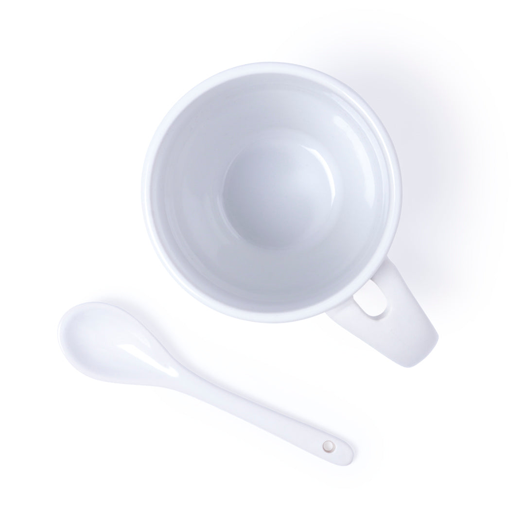 Tasse blanche en céramique de 300 ml SAMAY personnalisable logo