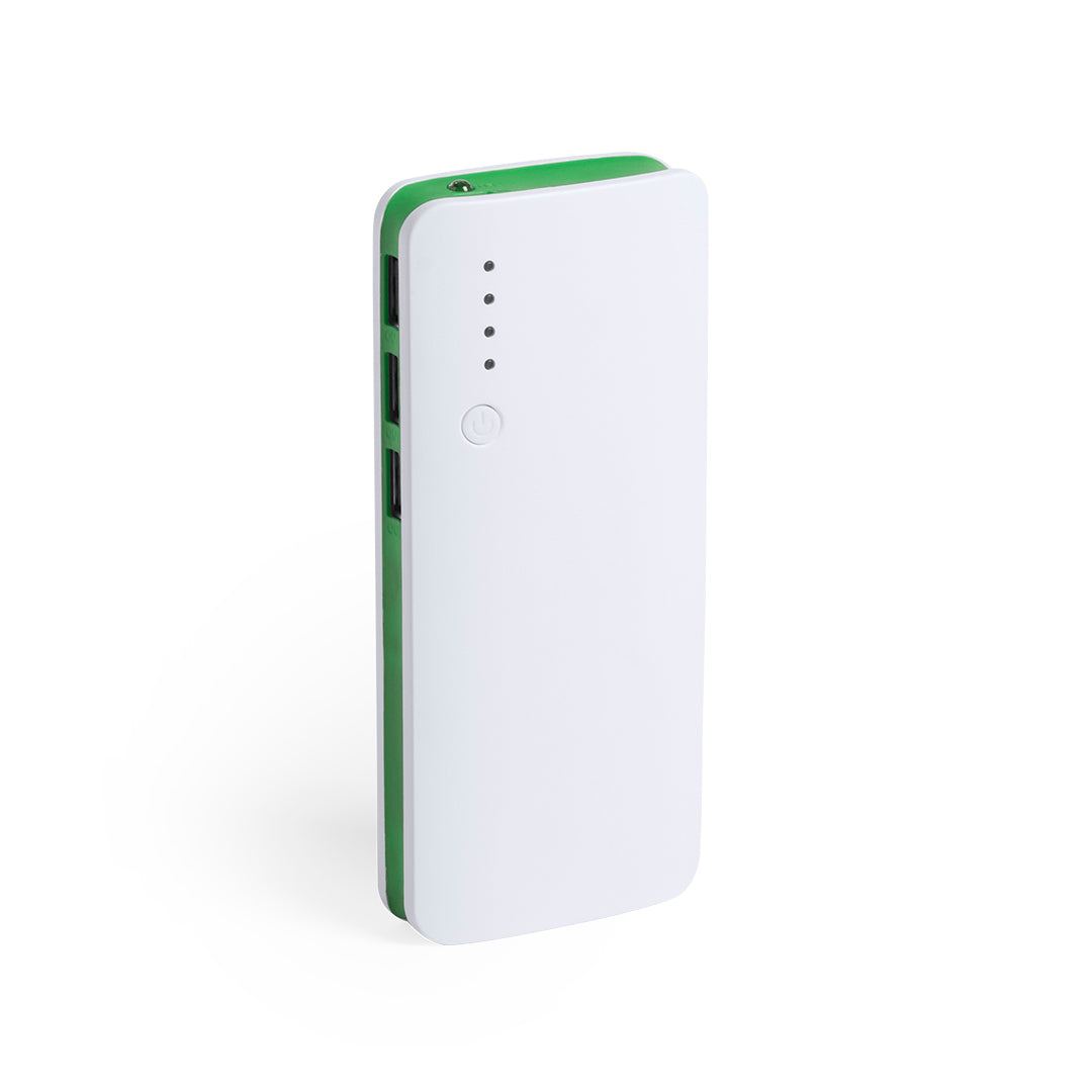 Power bank 10 000 mah avec led KAPRIN vert et blanc