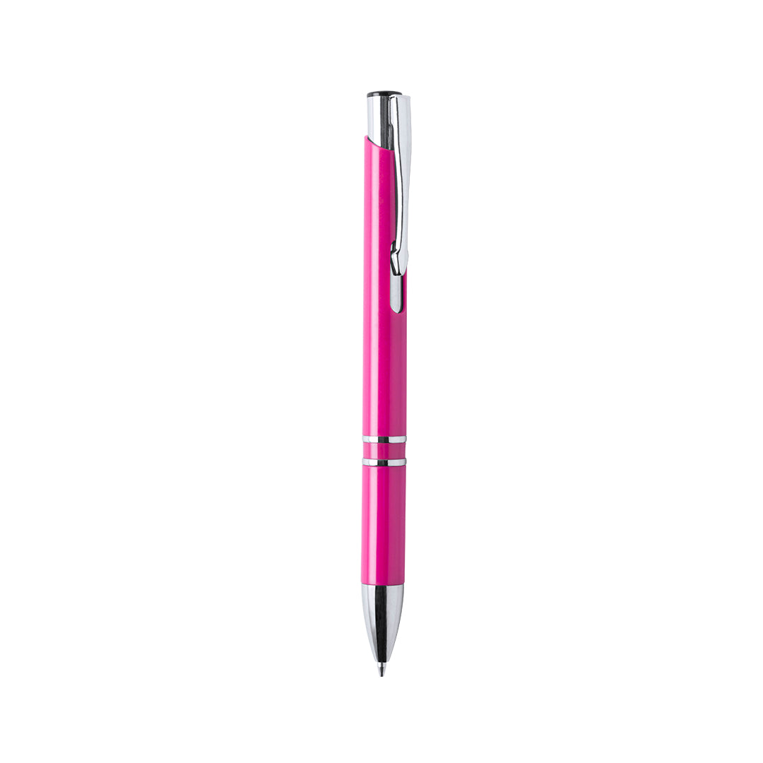 stylo yomil avec Encoche clip en chrome, pratique pour l'attacher à des dossiers ou des poches.