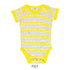 Body MILES BABY KIDS raye jaune et gris de face