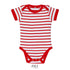 Body MILES BABY KIDS raye rouge et blanc de face