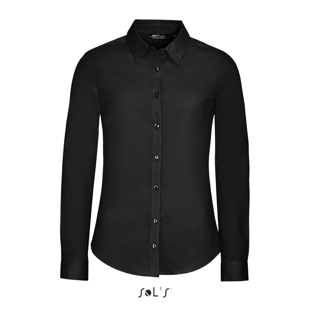 Chemise BLAKE WOMEN noire de face