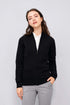 Cardigan GORDON WOMEN noir porte par une femme