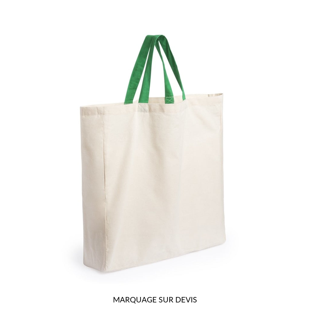 sac tote bag résistants bicolors personnalisables