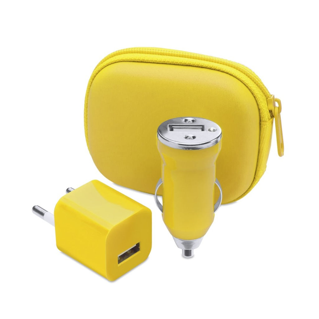 Set Chargeurs USB Canox jaune