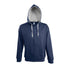 Veste zippée homme bicolore à capuche doublée contrastée SOUL MEN