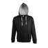 Veste zippée homme bicolore à capuche doublée contrastée SOUL MEN